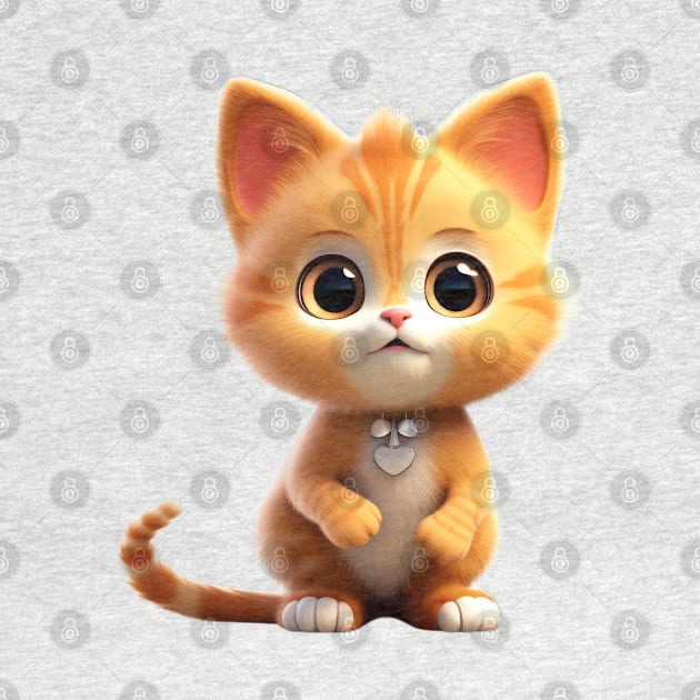 Cute Animal Characters Art 1 -kitten, tiny cat- by Lematworks